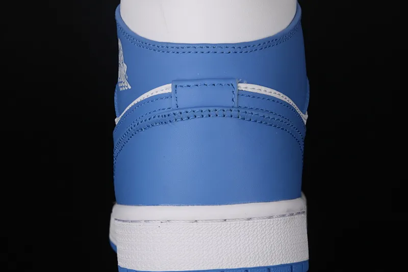 All categories Air Jordan Jordan series basketball shoes Air Jordan 1 Mid Air Jordan 1 Mid AJ1 Joe 1 white and blue 554724-106